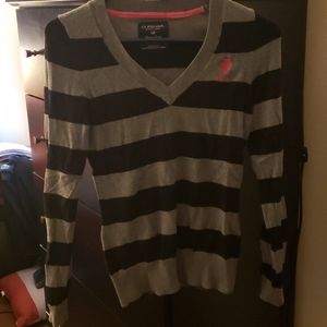 Black and gray Polo long sleeve shirt